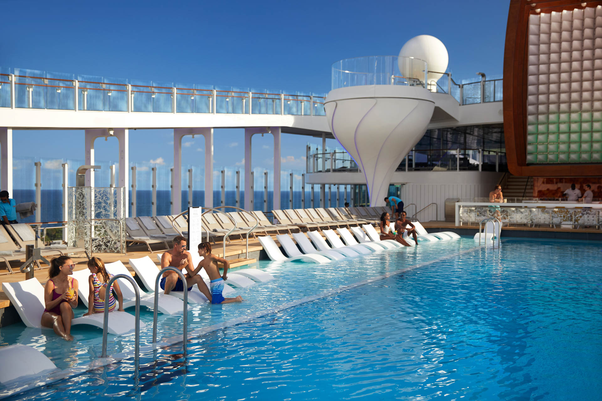 Celebrity Cruise Pool Deck, Sea day on celebrity Cruise