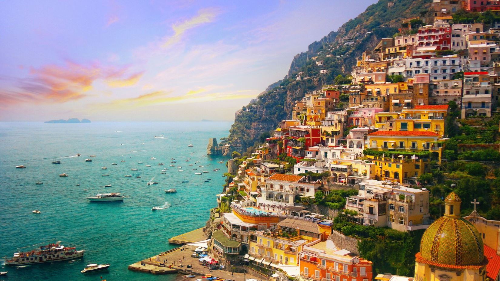 Positano, amalfi coast, italy,